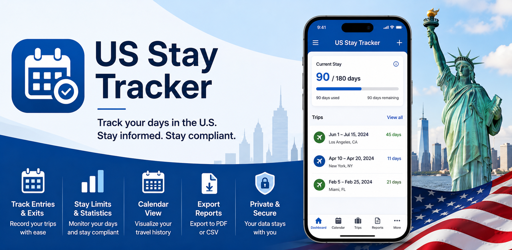 US Stay Tracker